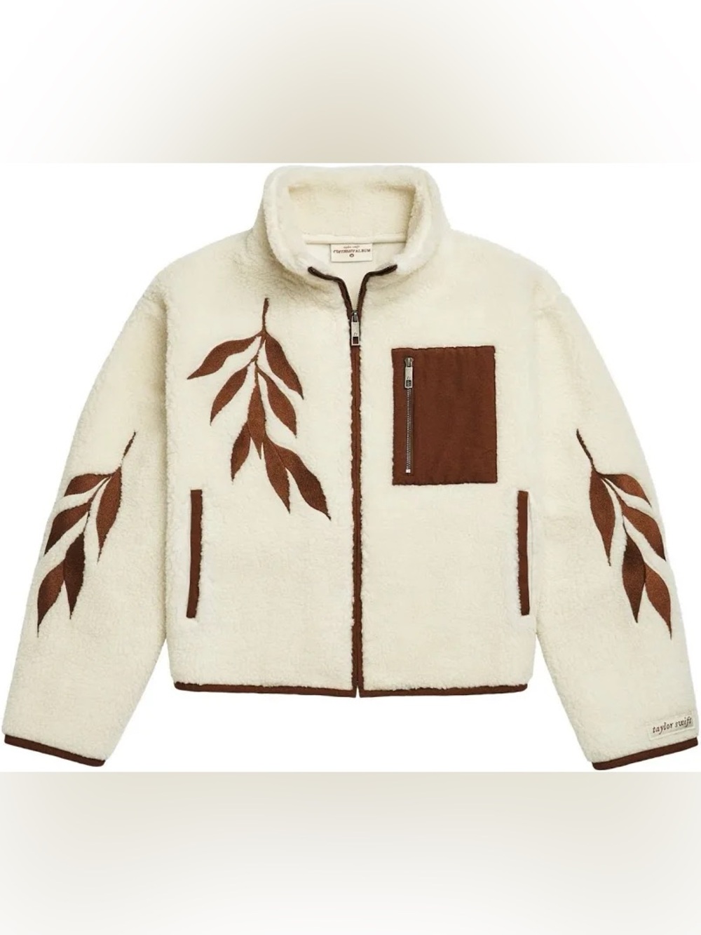Taylor Swift Cream Sherpa Evermore Jacket
